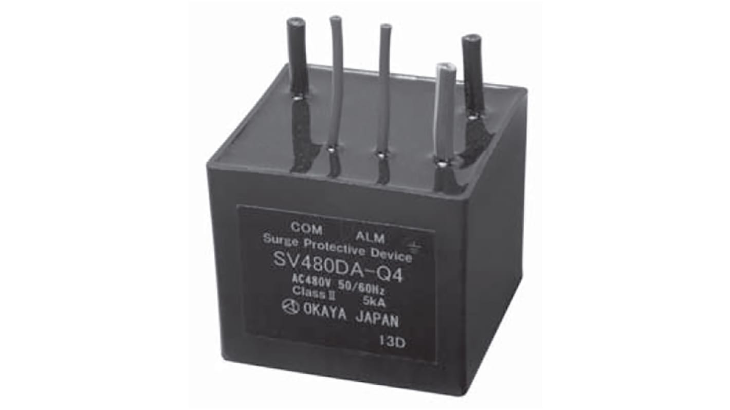 サージプロテクタ 岡谷電機産業 5kA 表面実装 44 x 42 x 37.5mm SV