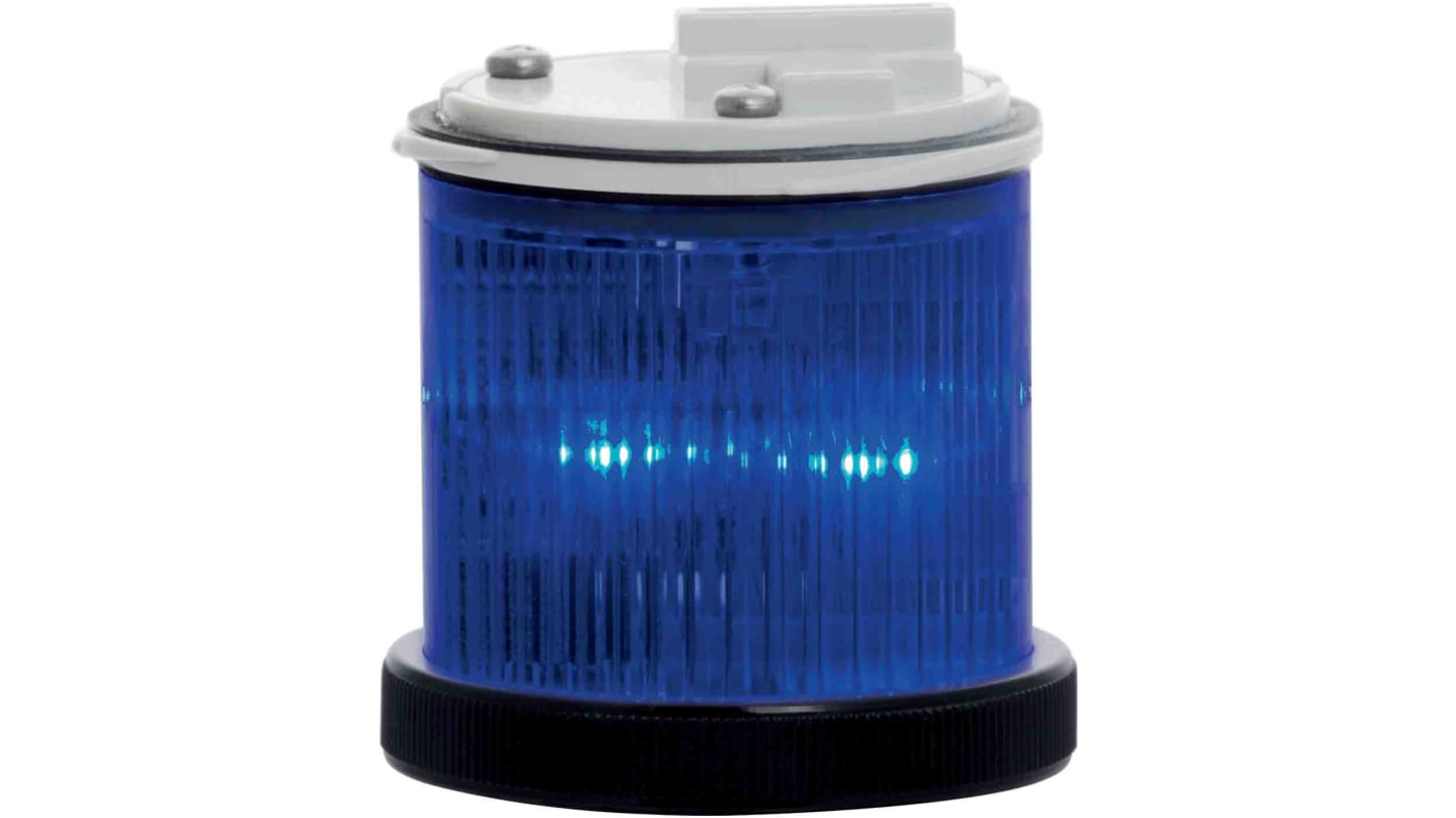 RS PRO Blinklysenhed Lyssignalgiver Blå LED, Blinkende, Konstant lysende, 110 V AC