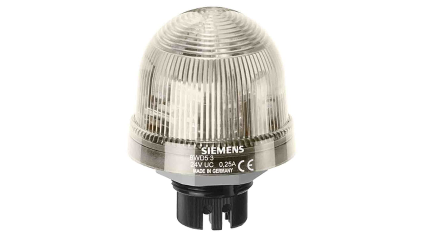 Segnalatore Lampeggiante Siemens, Xeno, Trasparente, 24 V c.c.