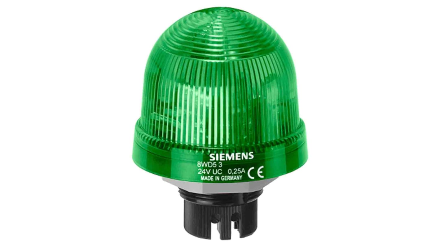 8WD5320-5DC | Balise à LED verte Siemens, 24 V (c.a./c.c.) | RS