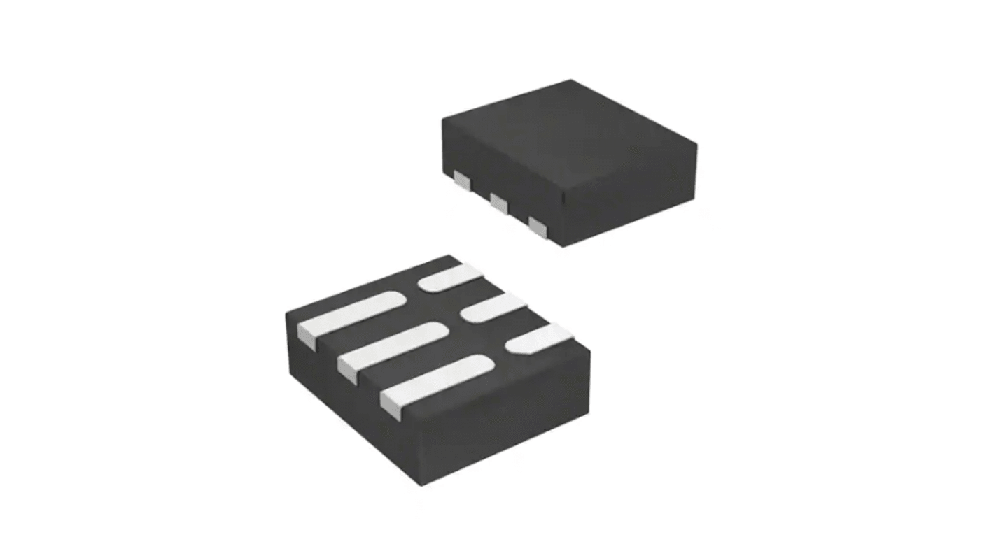 STMicroelectronics ECMF02-2HSMX6, Dual-Element Uni-Directional TVS Diode, 6-Pin μQFN