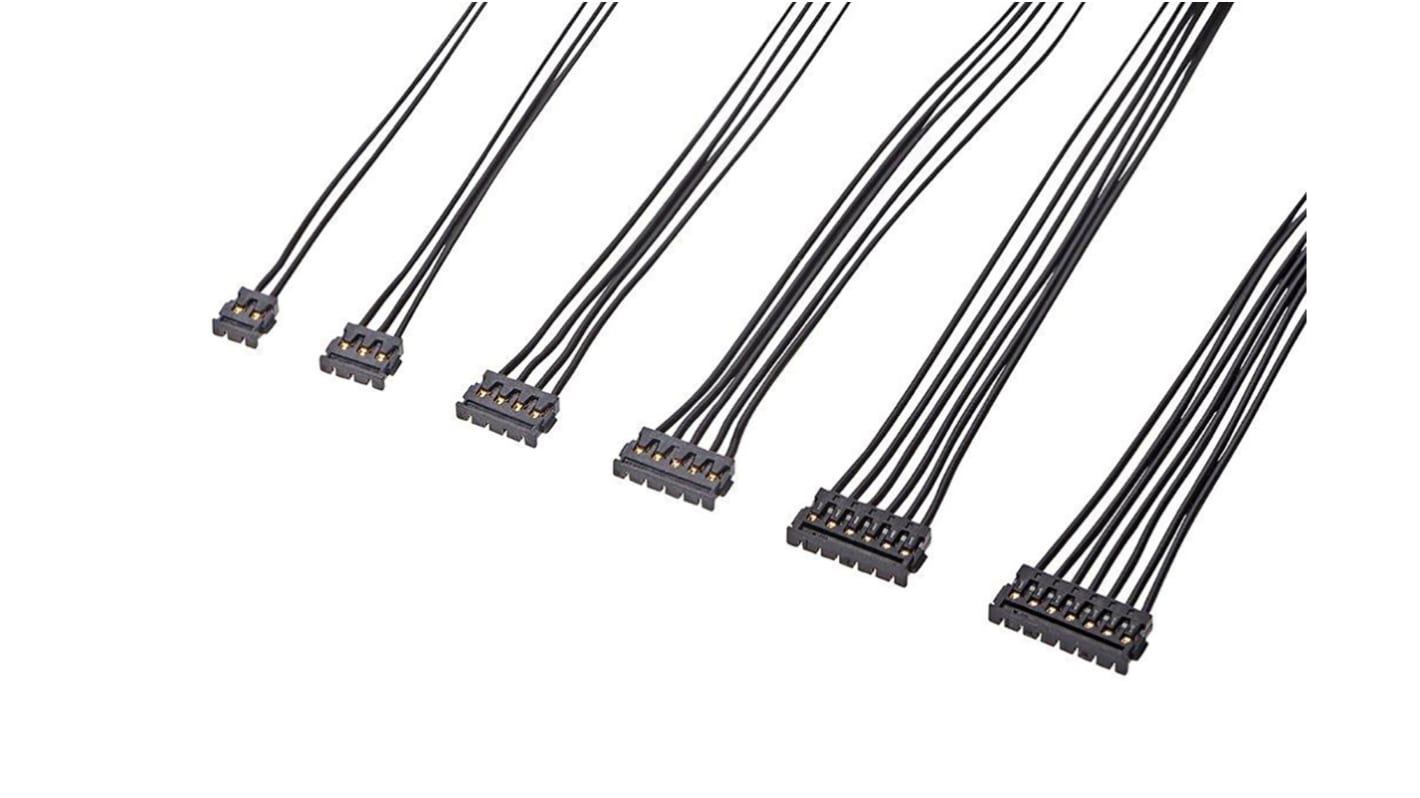Conjunto de cables Molex Pico-Ezmate 36920, long. 450mm, Con A: Hembra, 4 vías, Con B: Hembra, 4 vías, paso 1.2mm