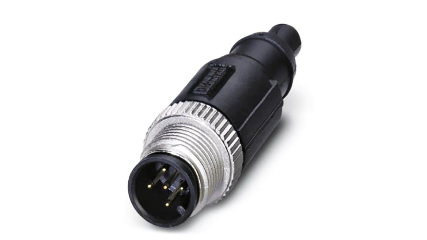 Conector circular Phoenix Contact macho serie SAC, IP65, IP67