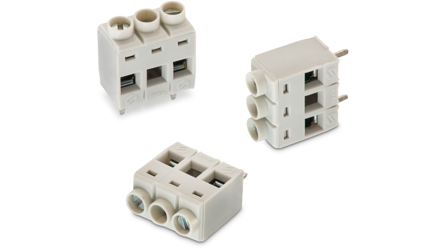 Wurth Elektronik 1318 Series PCB Terminal Block, 2-Contact, 10mm Pitch, Through Hole Mount, 1-Row, Solder Termination