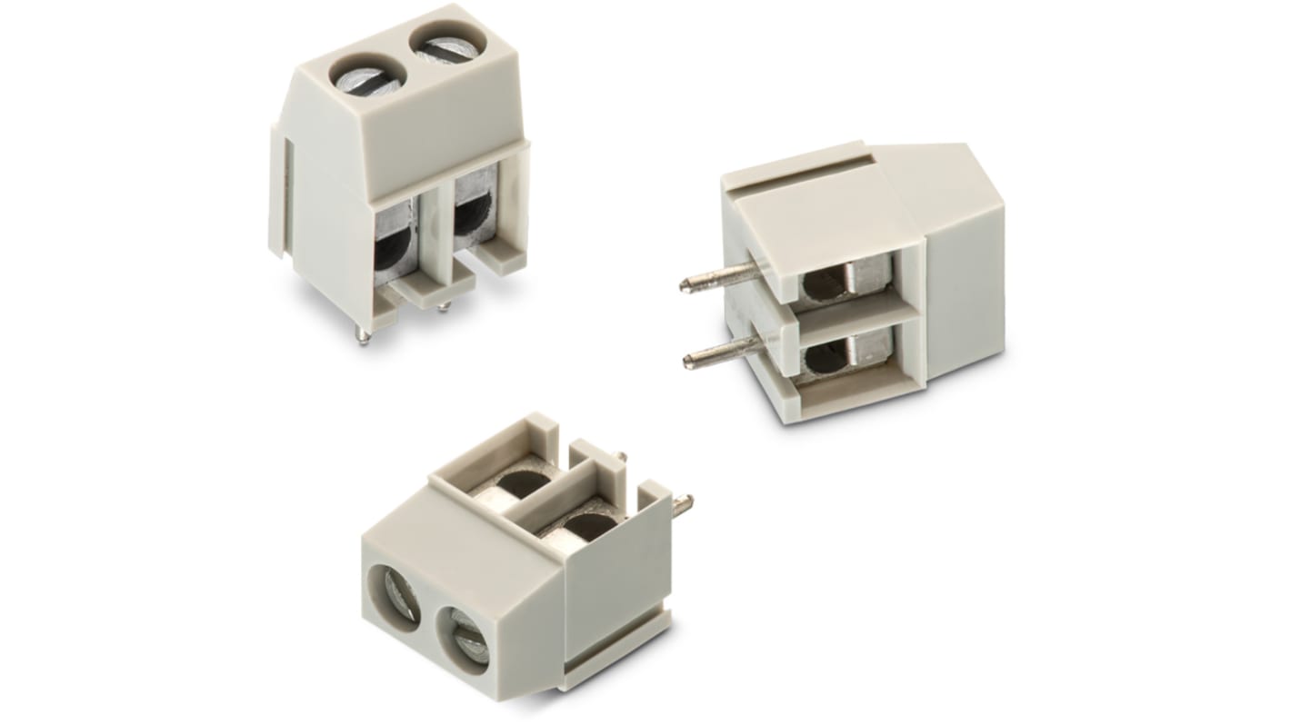 Wurth Elektronik 1347 Series PCB Terminal Block, 3-Contact, 5mm Pitch, Through Hole Mount, 1-Row, Solder Termination