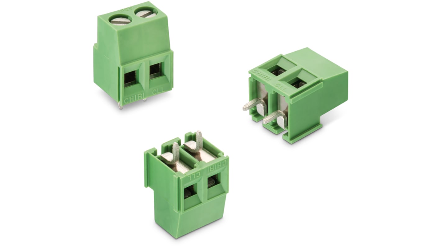 Wurth Elektronik 2167 Series PCB Terminal Block, 4-Contact, 5mm Pitch, Through Hole Mount, 1-Row, Solder Termination