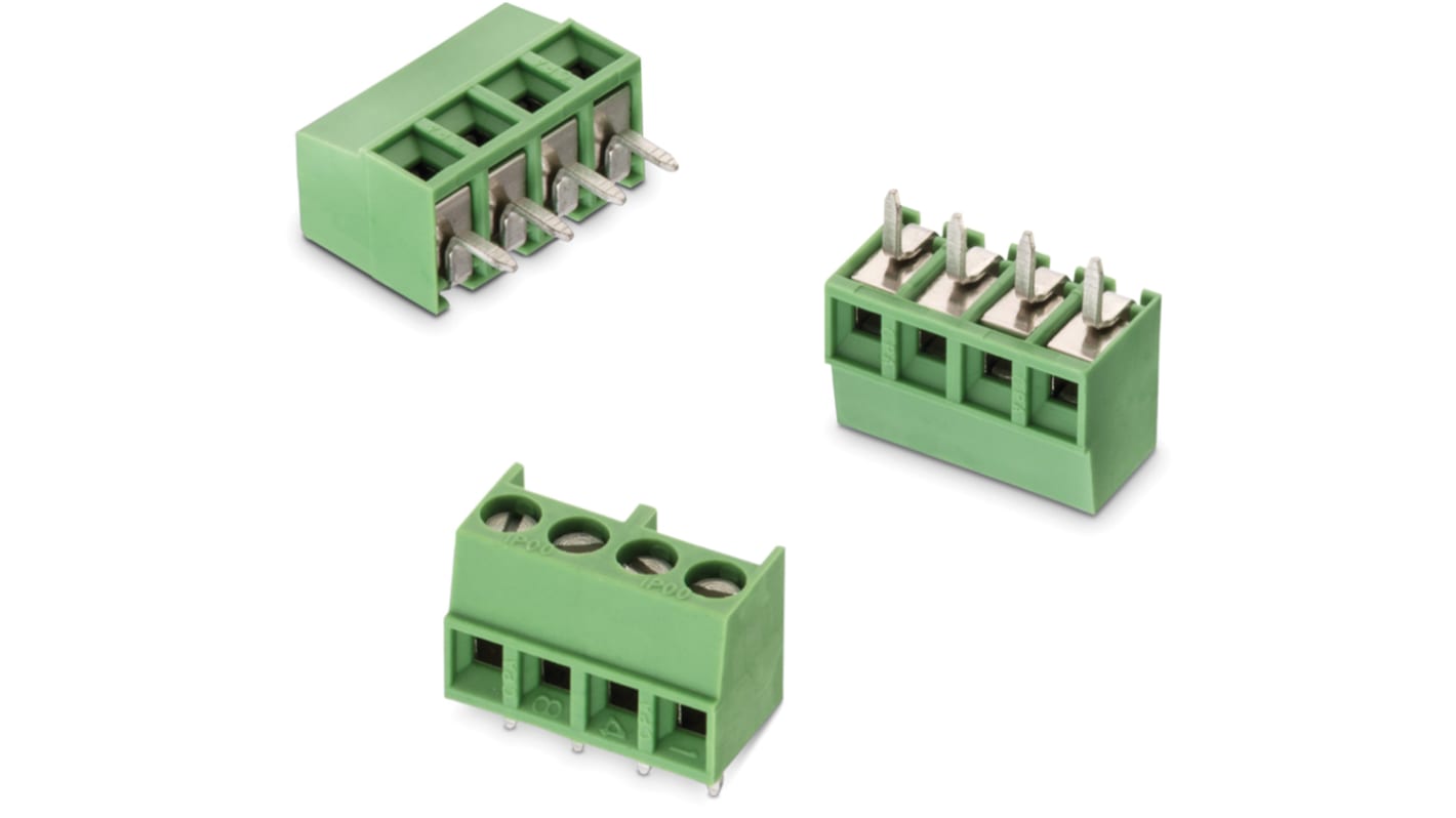 Wurth Elektronik 2431 Series PCB Terminal Block, 9-Contact, 3.5mm Pitch, PCB Mount, 1-Row, Solder Termination
