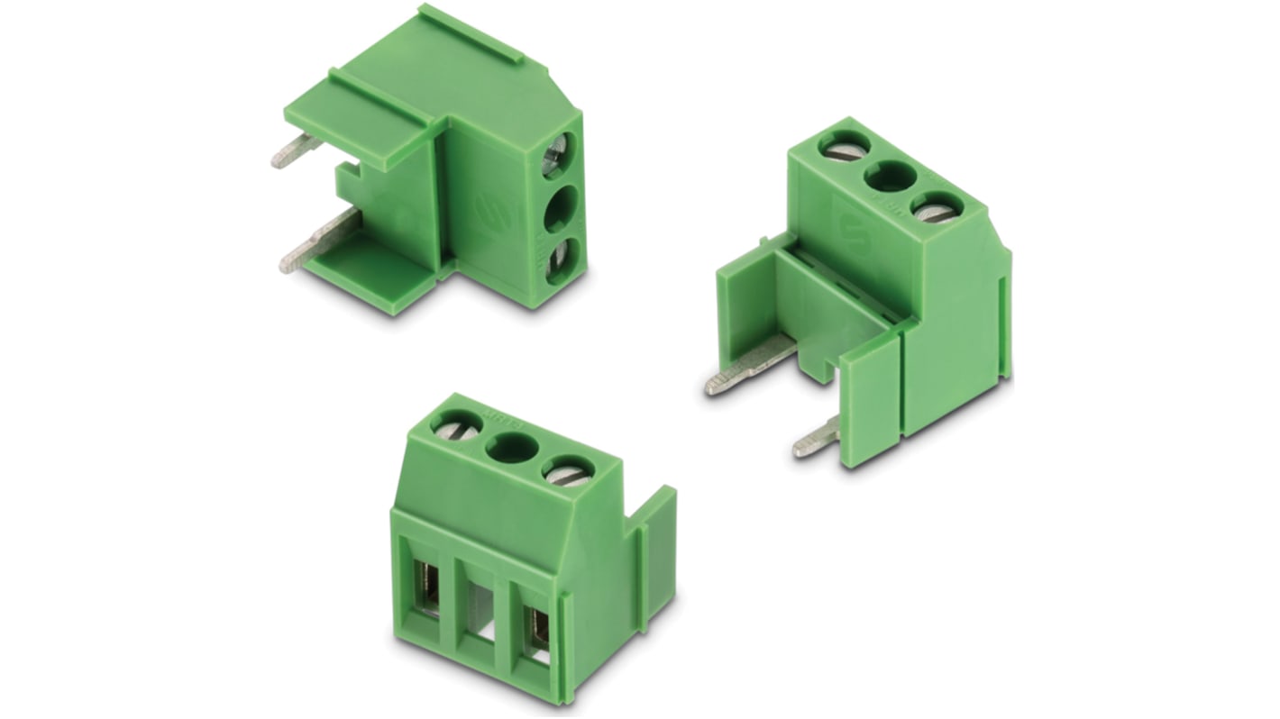 Wurth Elektronik 2528 Series PCB Terminal Block, 1-Contact, 10mm Pitch, PCB Mount, 1-Row, Solder Termination