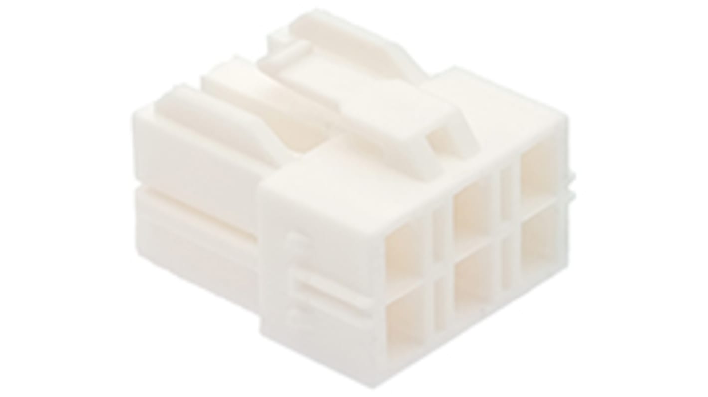 Molex, CP-6.5 Female Connector Housing, 6.5mm Pitch, 6 Way, 2 Row