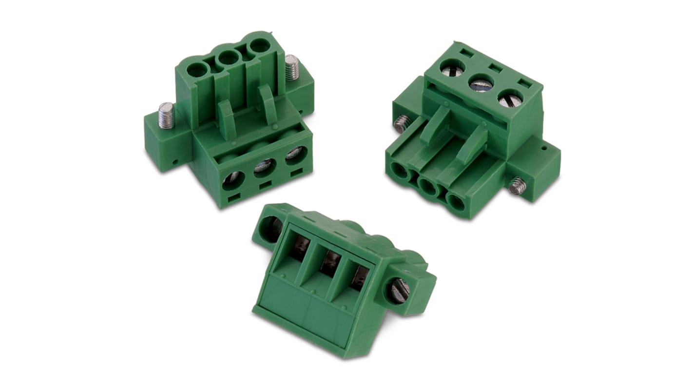 Wurth Elektronik 5.08mm Pitch 2 Way Vertical Pluggable Terminal Block, Plug, Cable Mount, Solder Termination