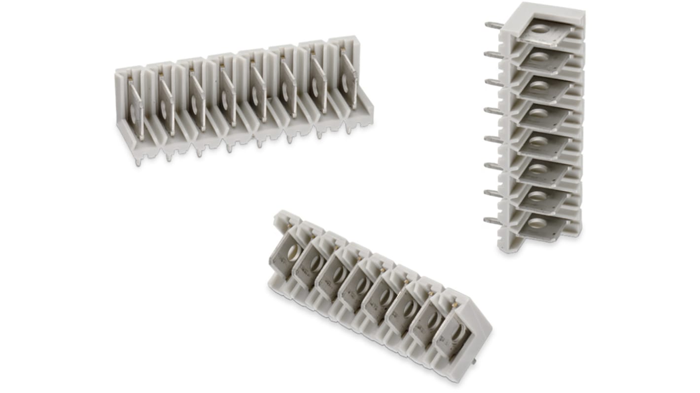 Morsettiera per circuito stampato Wurth Elektronik Maschio a 10 vie, 1 fila, passo 5mm, Montaggio con foro passante