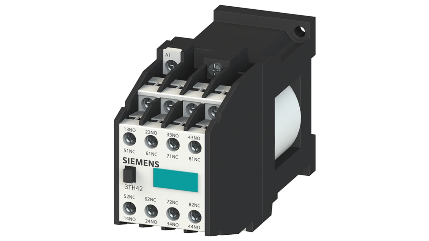 Siemens 3TH4 Contactor, 24 V dc Coil, 10 A