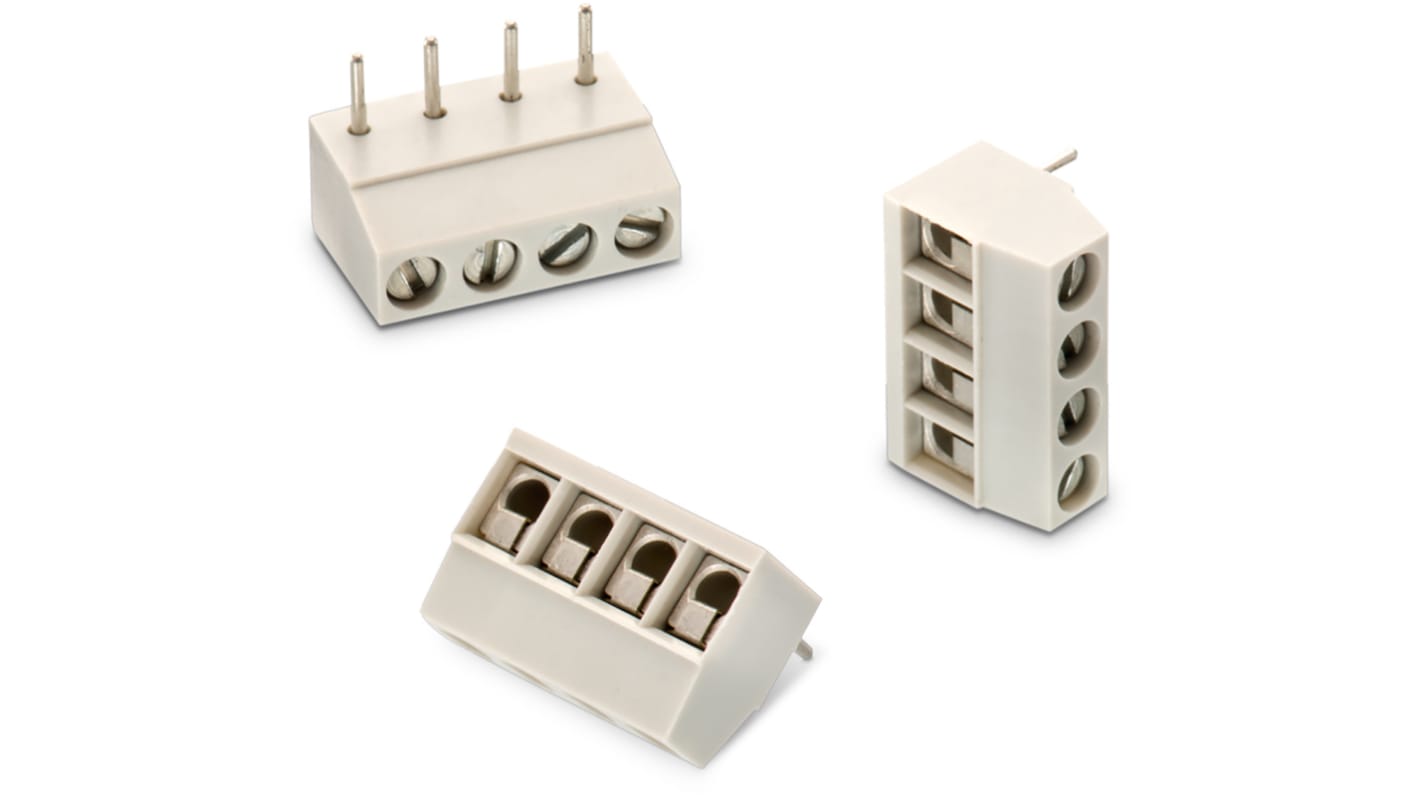 Wurth Elektronik 1367 Series PCB Terminal Block, 7-Contact, 5mm Pitch, Through Hole Mount, 1-Row, Solder Termination