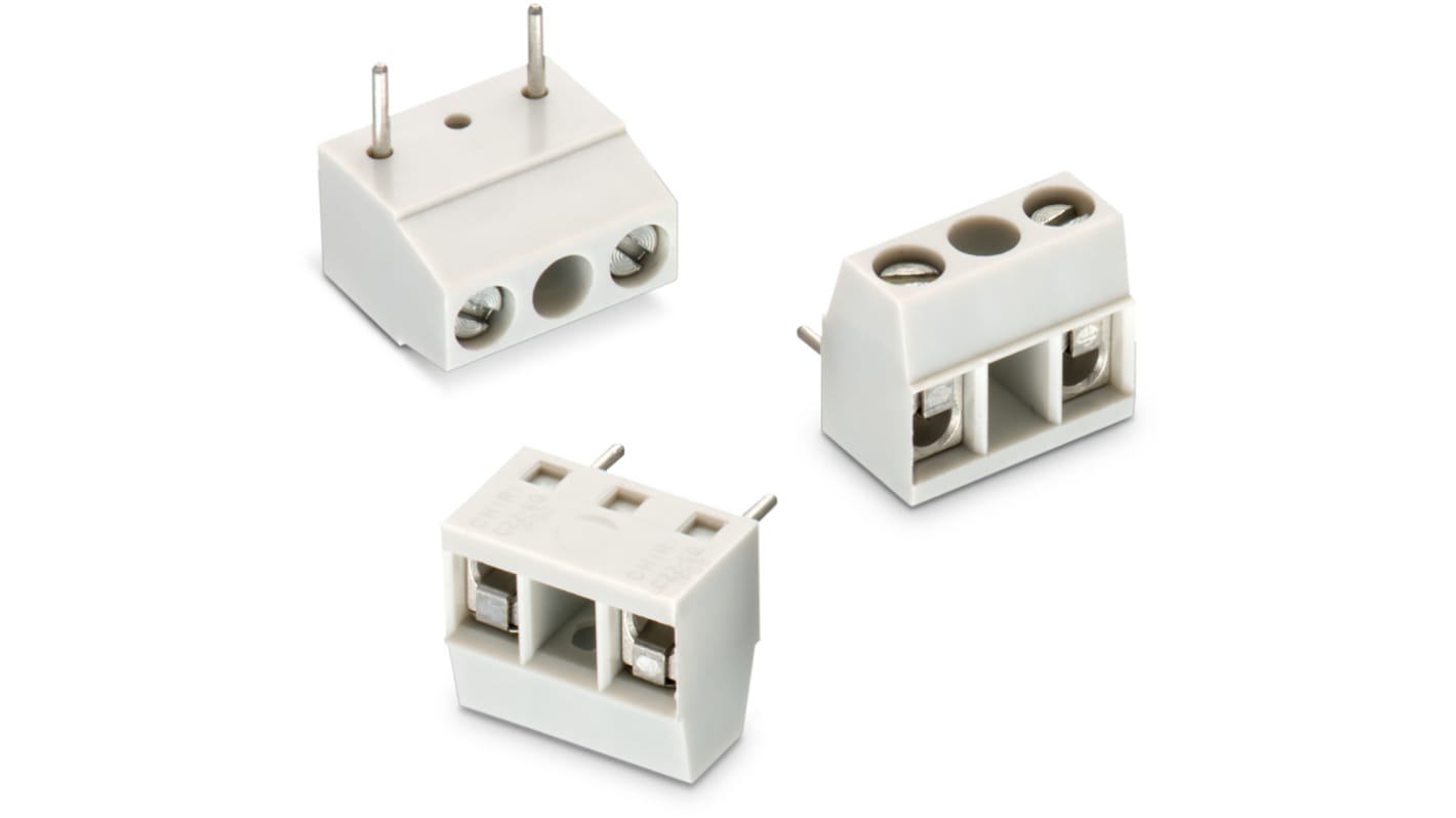 Wurth Elektronik 1368 Series PCB Terminal Block, 3-Contact, 10mm Pitch, Through Hole Mount, 1-Row, Solder Termination