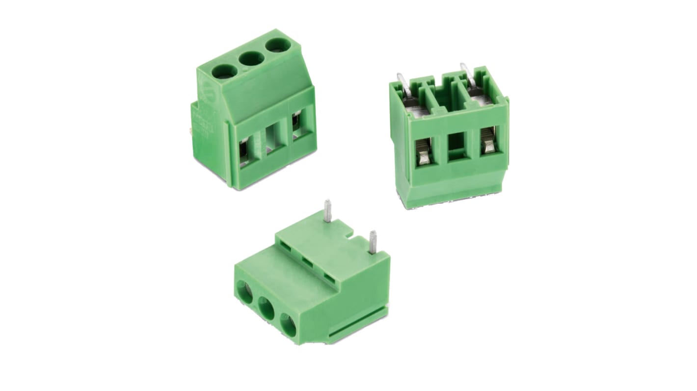 Wurth Elektronik 2536 Series PCB Terminal Block, 1-Contact, Through Hole Mount, 1-Row, Solder Termination