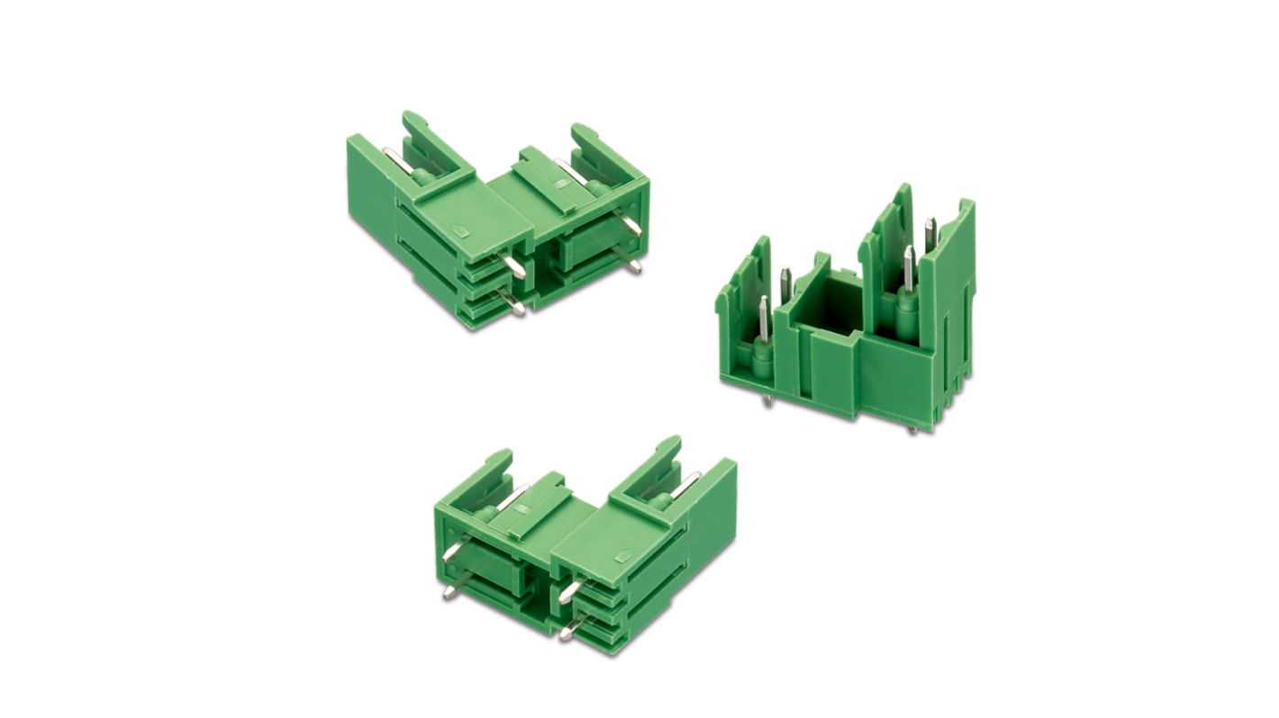 Wurth Elektronik 5.08mm Pitch 4 Way Pluggable Terminal Block, Header, PCB Mount, Solder Termination