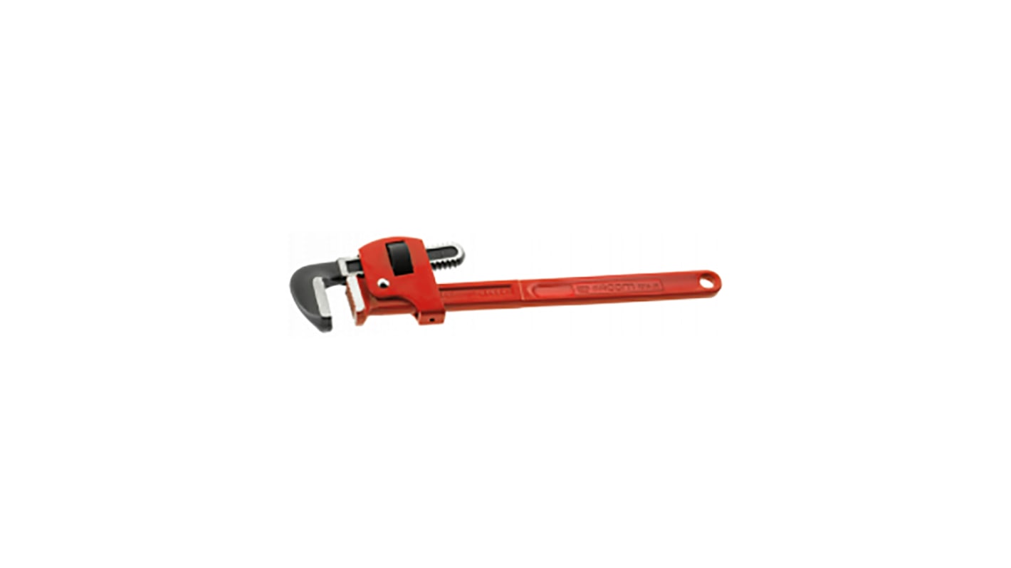 Facom Pipe Wrench, 250.0 mm Overall, 34mm Jaw Capacity, Metal Handle