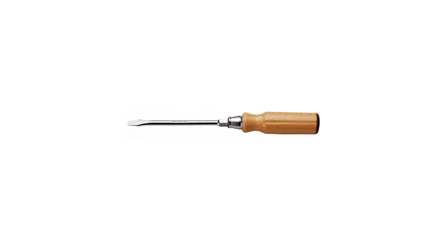 Facom Slotted Screwdriver, 6.5 x 1.2 mm Tip, 125 mm Blade, 240 mm Overall