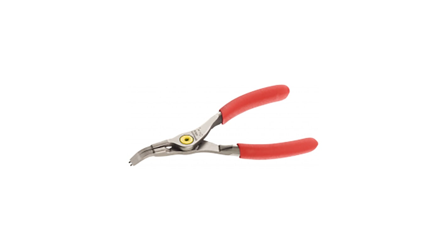 Facom Circlip Pliers, 145 mm Overall, Bent Tip