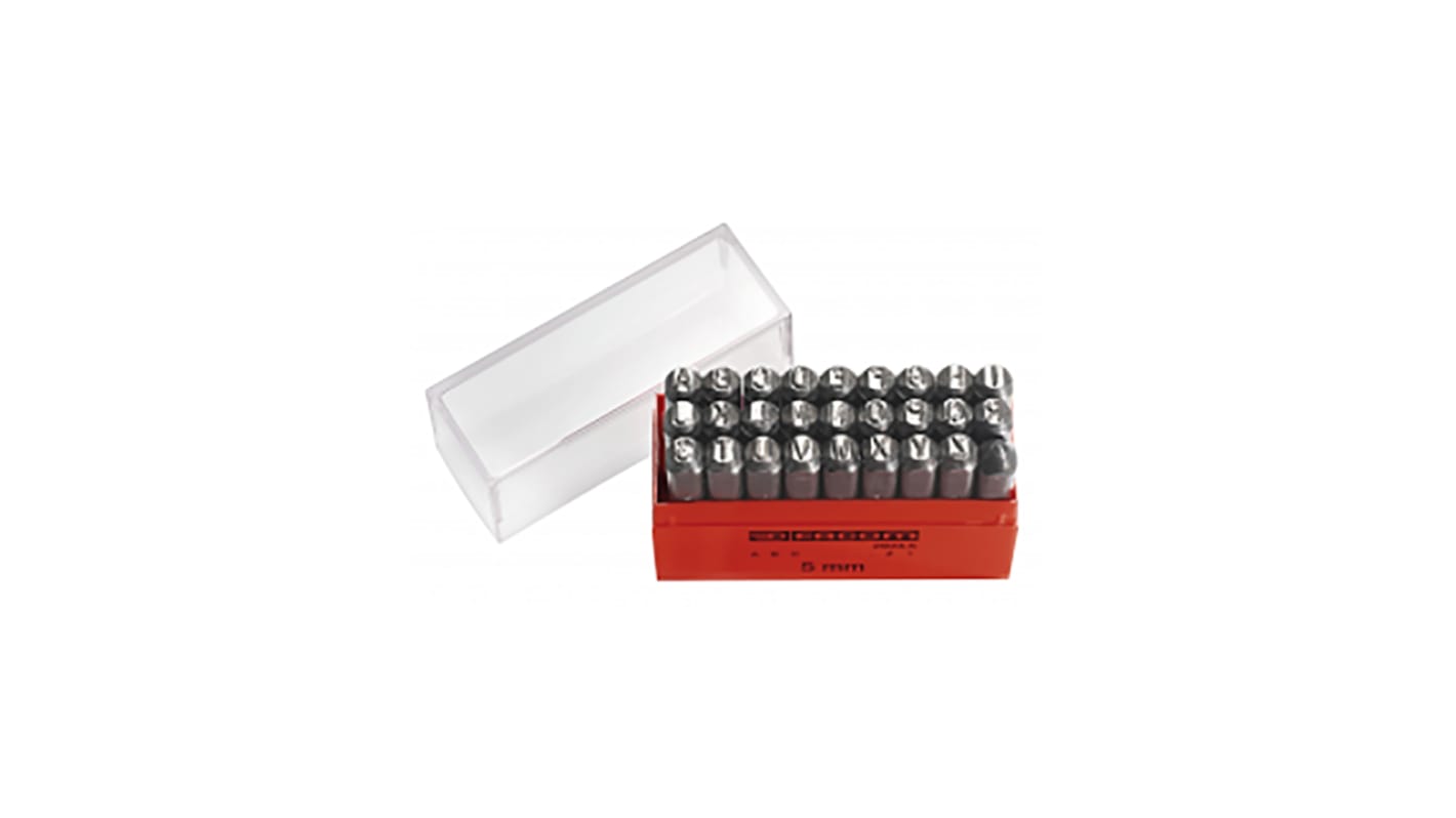 292A.5 5mm x 27 Piece Engraving Punch Set, (Letters A → Z