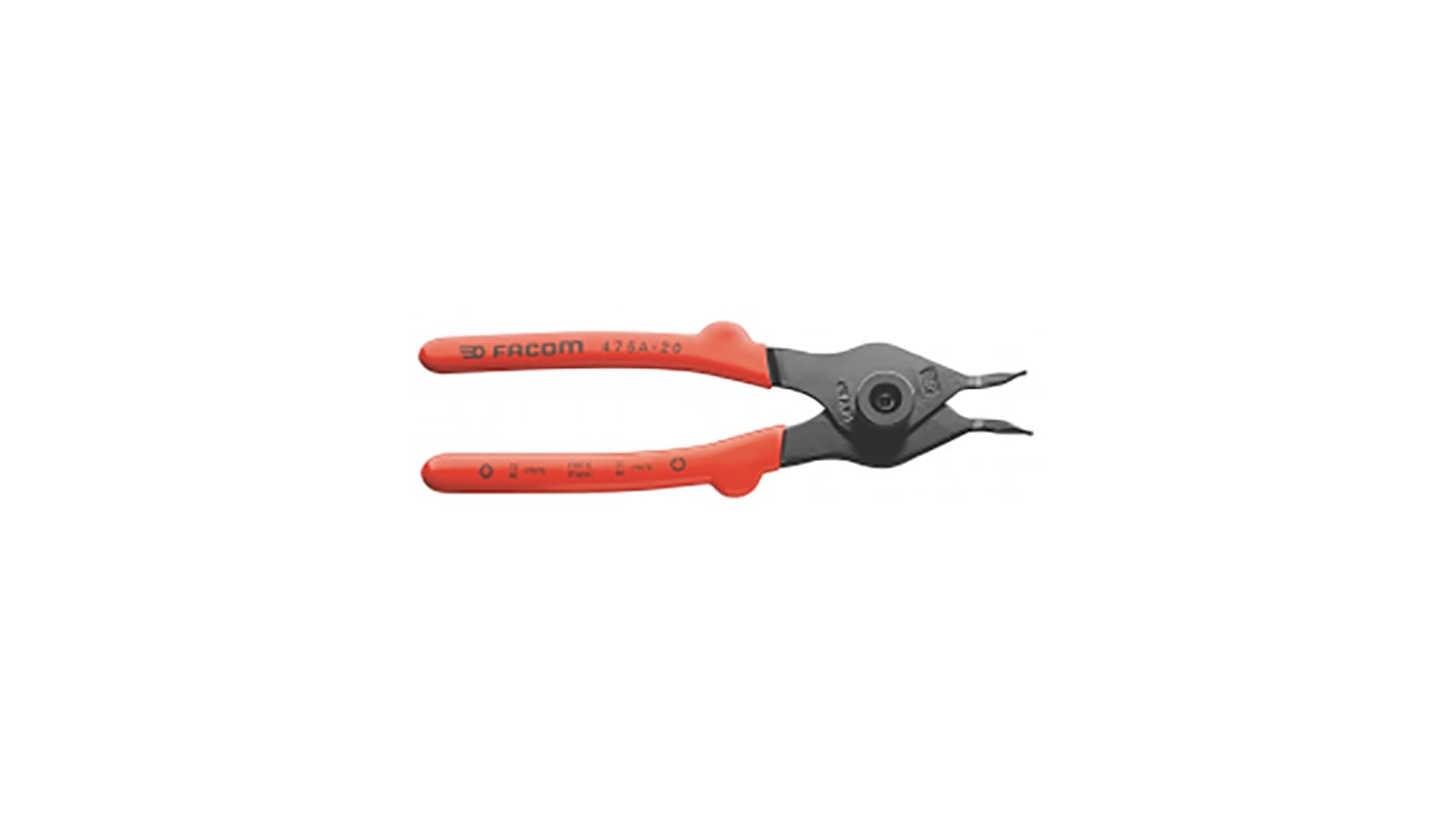 Facom Circlip Pliers, 200 mm Overall