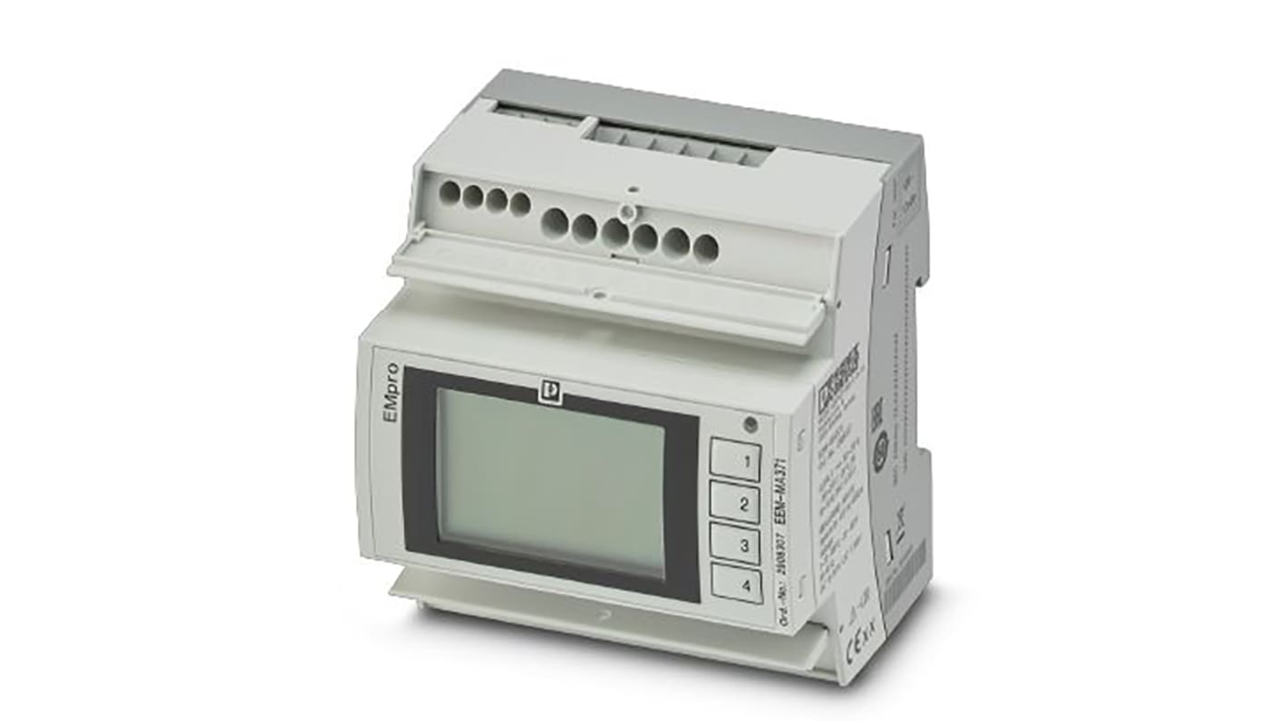 Medidor de energía Phoenix Contact serie EMpro, display LCD, precisión Clase 2 (IEC 62053-23), 2, 3 fases