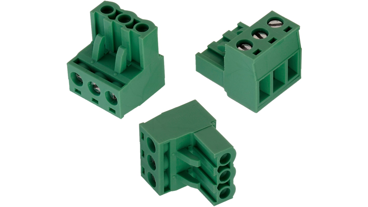 Wurth Elektronik 基板用端子台, 351シリーズ, 5.08mmピッチ , 1列, 10極, 緑