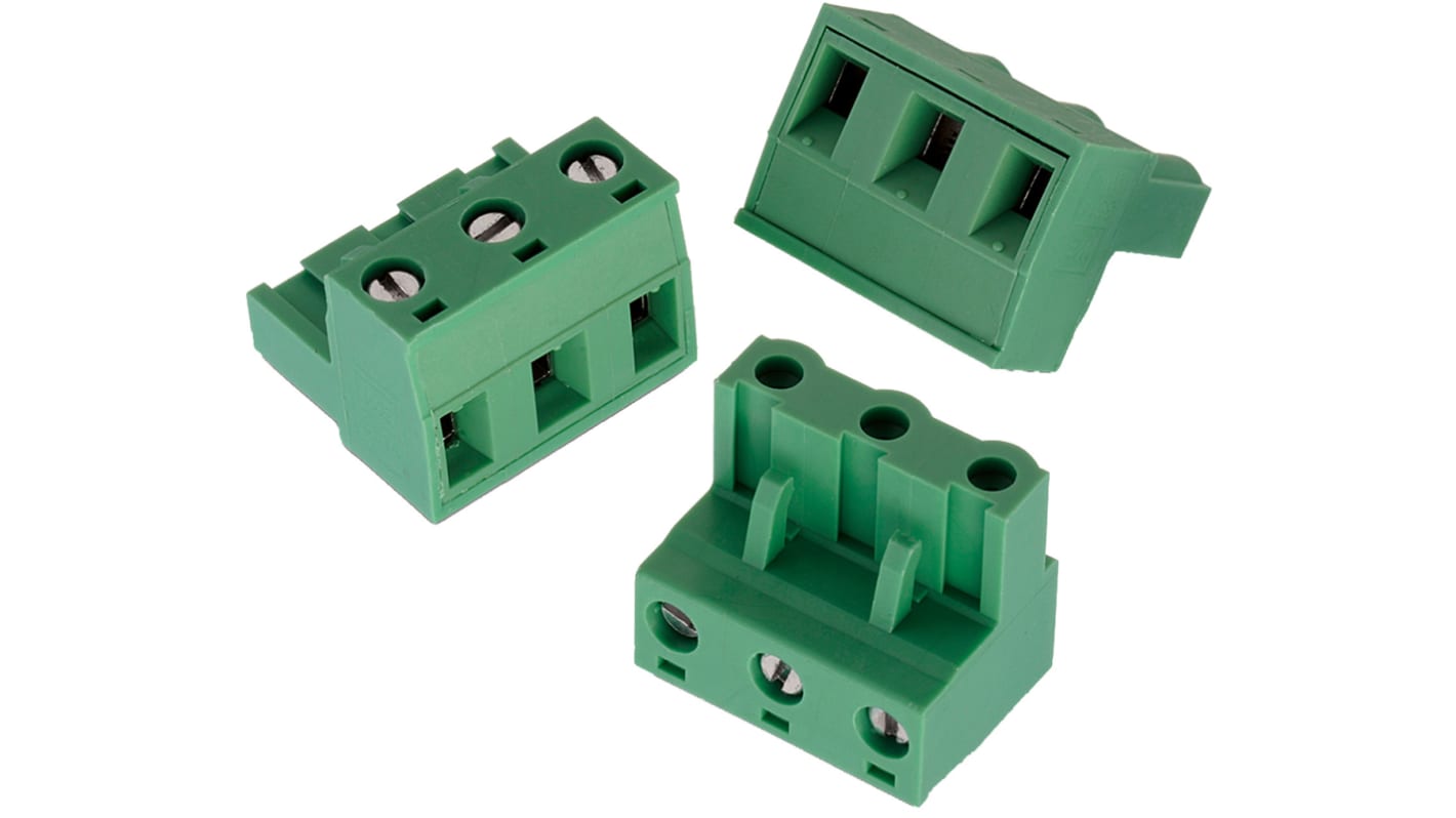 Wurth Elektronik 7.62mm Pitch 12 Way Vertical Pluggable Terminal Block, Plug, Cable Mount, Solder Termination