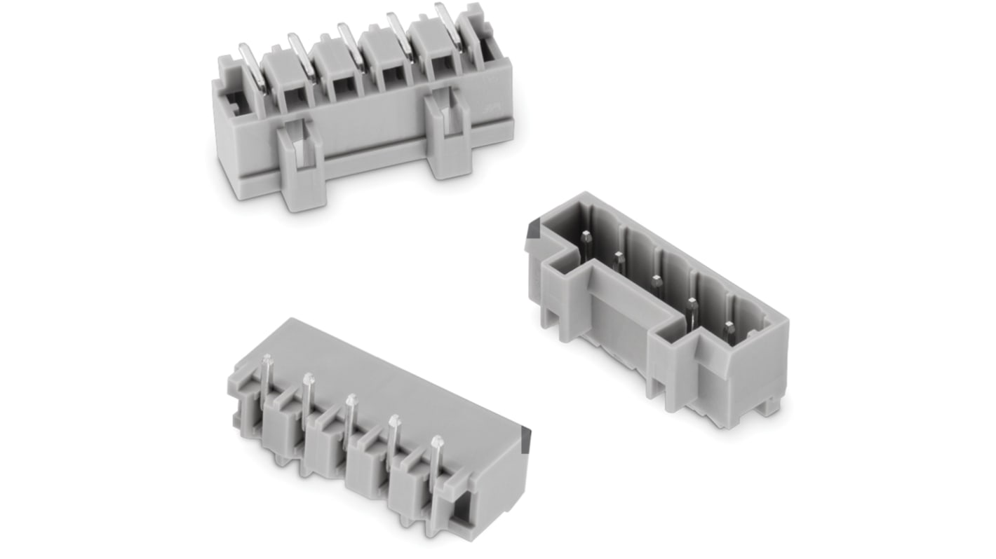 Wurth Elektronik 370B Steckbarer Klemmenblock Header 2-Kontakte 5mm-Raster Horizontal