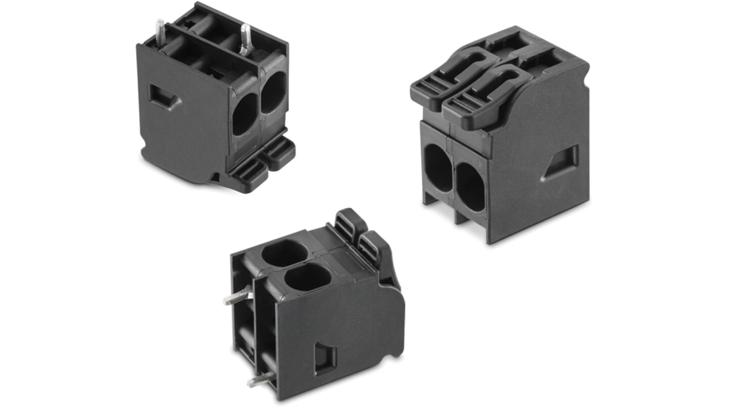 Wurth Elektronik 4049B Series PCB Terminal Block, 3-Contact, 7.5mm Pitch, PCB Mount, 1-Row, Solder Termination
