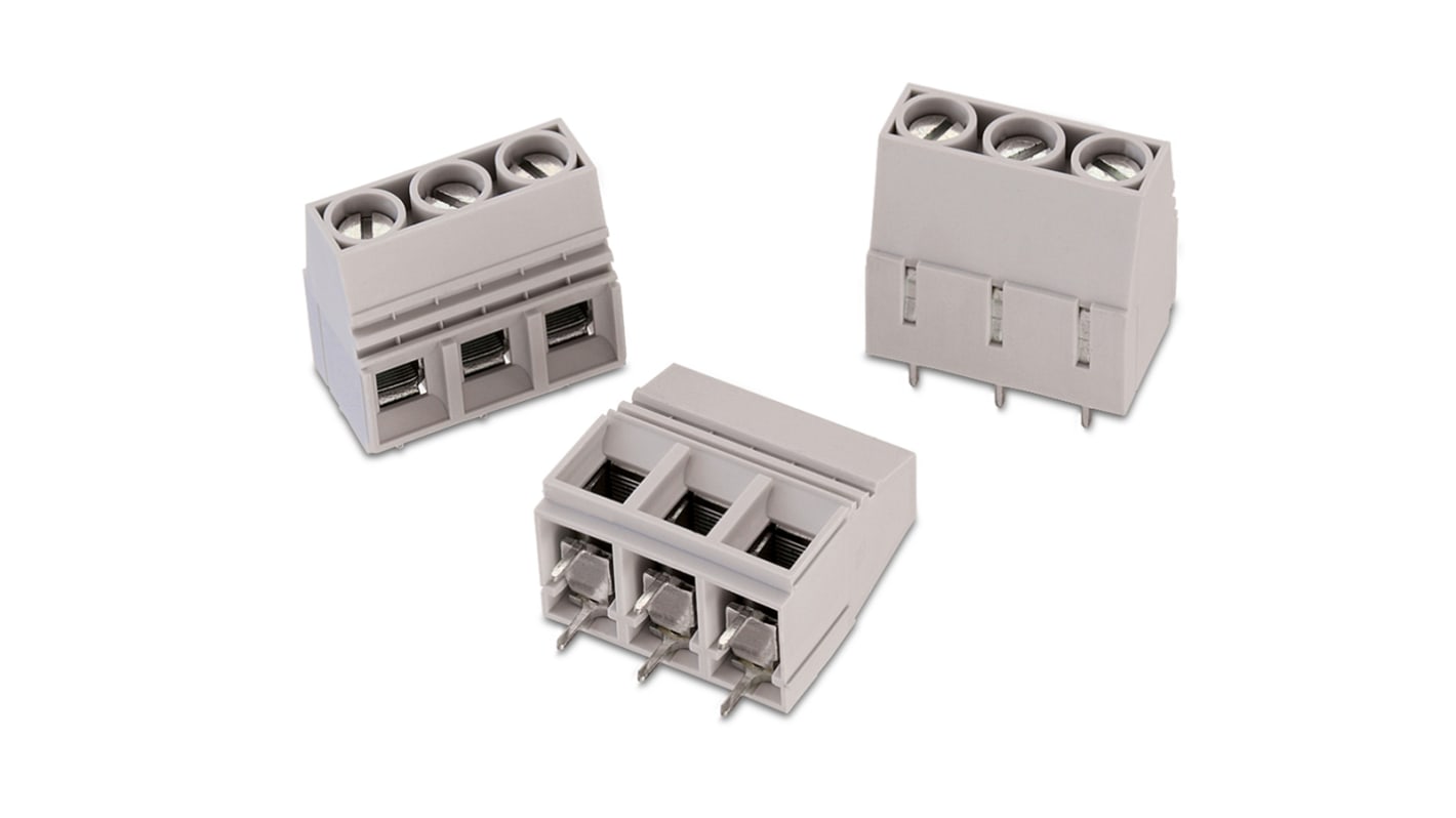 Wurth Elektronik 2196 Series PCB Terminal Block, 2-Contact, 10.16mm Pitch, Through Hole Mount, 1-Row, Solder Termination