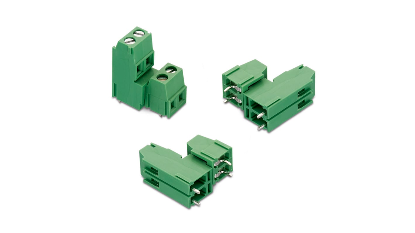 Wurth Elektronik 2325 Series PCB Terminal Block, 4-Contact, 5.08mm Pitch, Through Hole Mount, 1-Row, Solder Termination