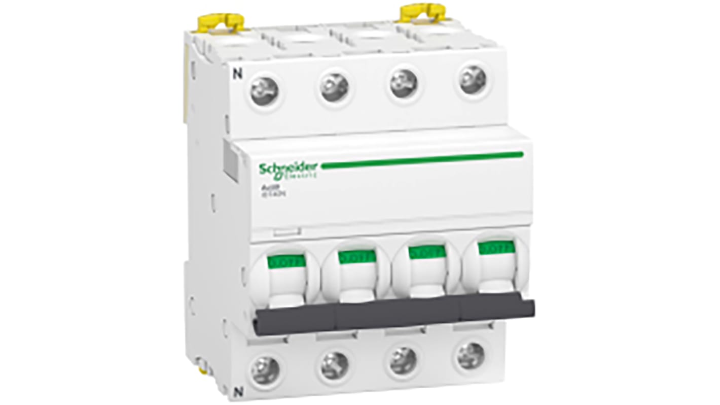 Schneider Electric Acti9 iDT40N MCB Leitungsschutzschalter Typ C, 4-polig 63A, Abschaltvermögen 10 kA Acti 9