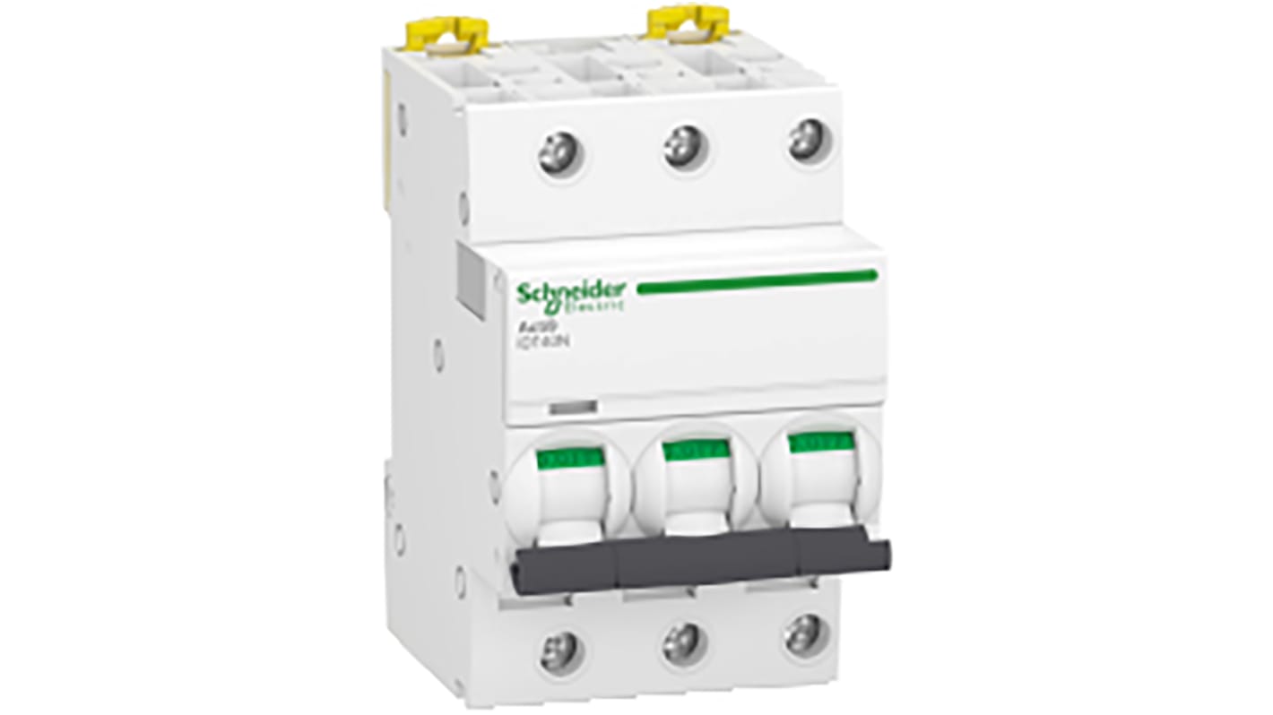 Schneider Electric Acti9 iDT40N MCB Leitungsschutzschalter Typ D, 3-polig 16A, Abschaltvermögen 10 kA Acti 9