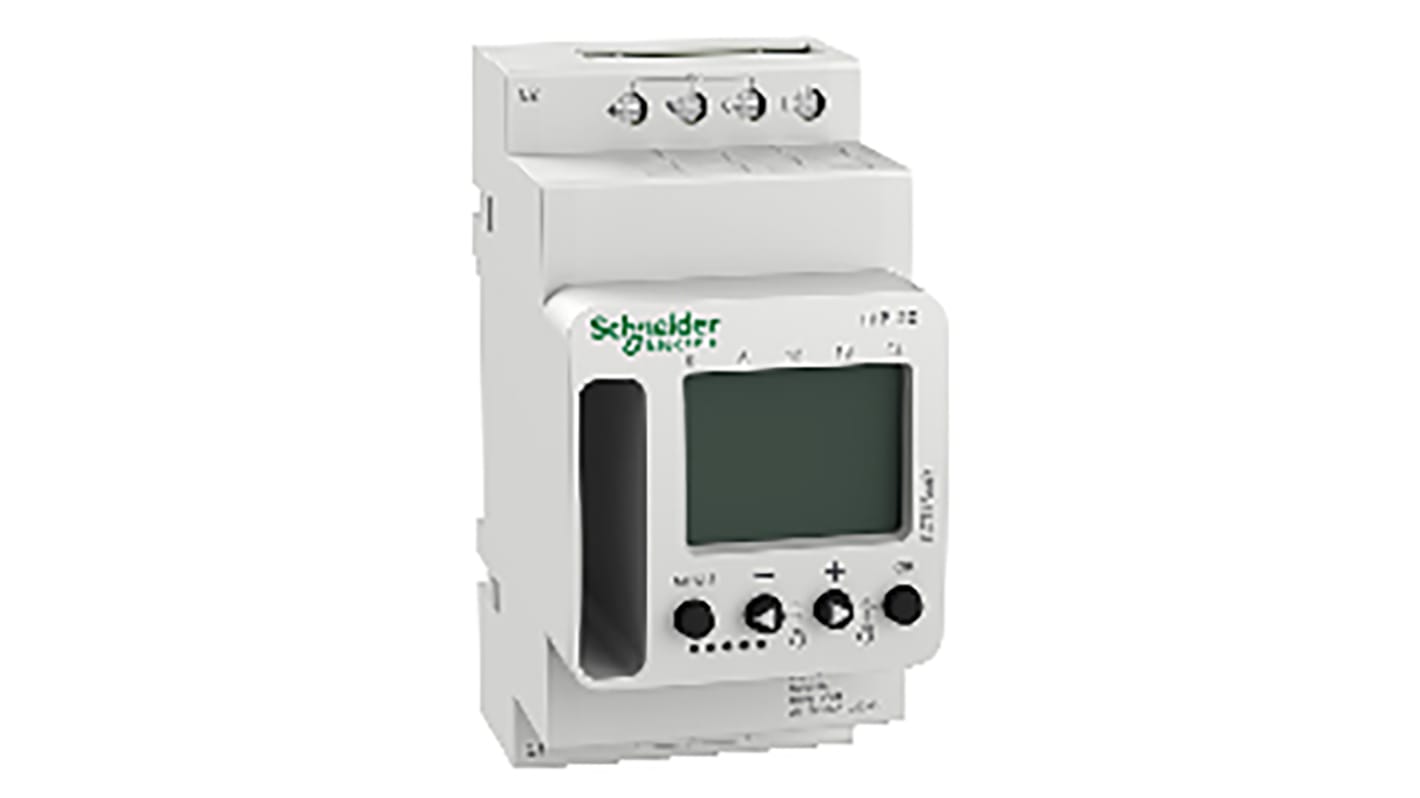 Schneider Electric Digital DIN-Schienen-Zeitschaltuhr, 230 V ac, 2-Kanal