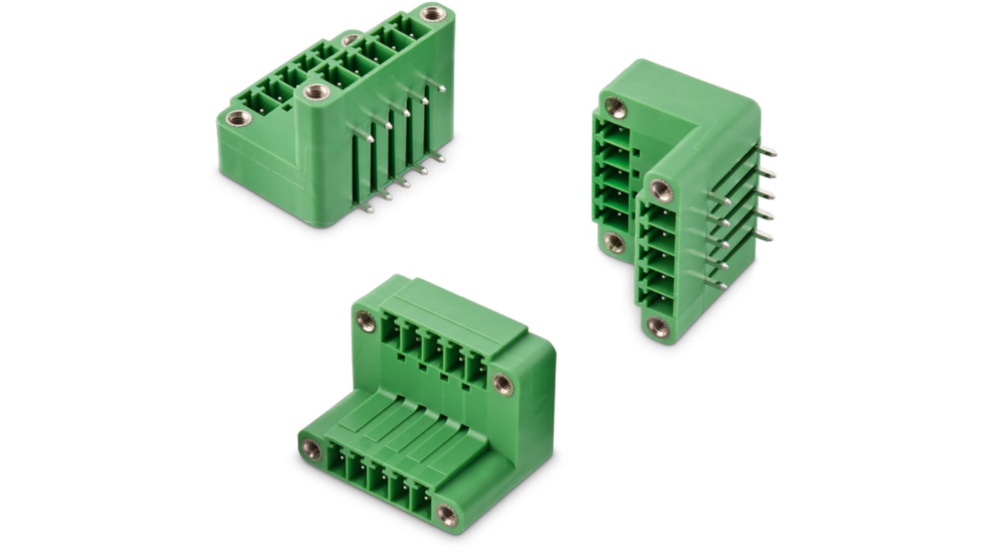 Wurth Elektronik 3.81mm Pitch 10 Way Pluggable Terminal Block, Header, PCB Mount, Solder Termination