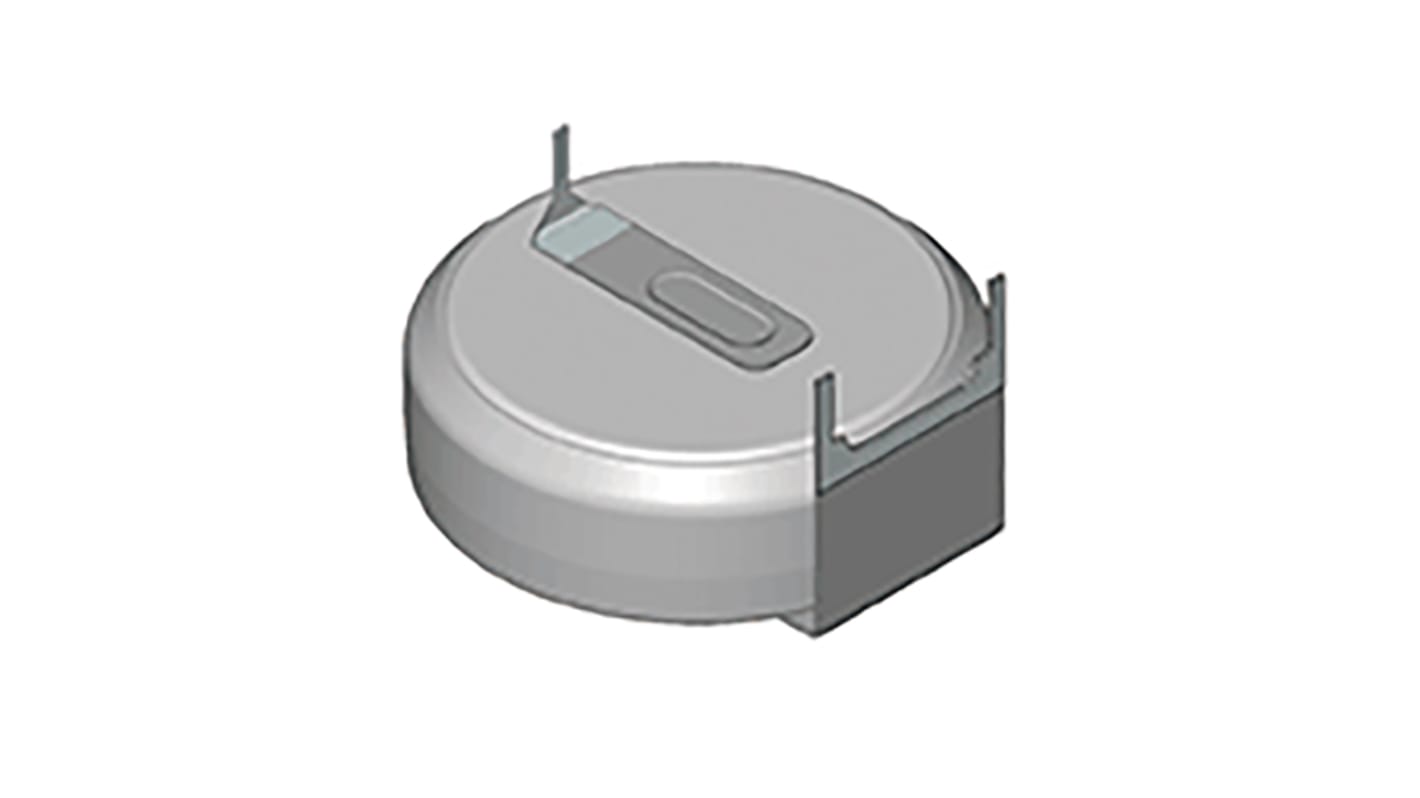 Pila de botón CR2477, 3V, 1Ah, litio - dióxido de manganesoterminal tipo PCB