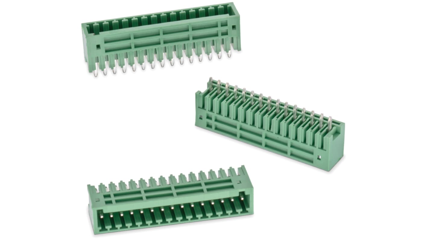 Morsettiera per circuito stampato Wurth Elektronik Maschio a 12 vie, 1 fila, passo 2.5mm, Montaggio PCB