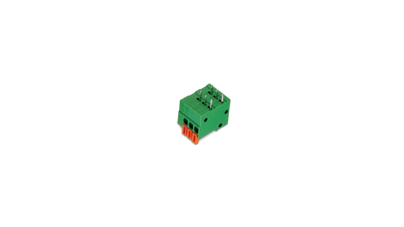 Wurth Elektronik 4029 Series PCB Terminal Block, 2-Contact, 2.54mm Pitch, PCB Mount, 1-Row, Solder Termination