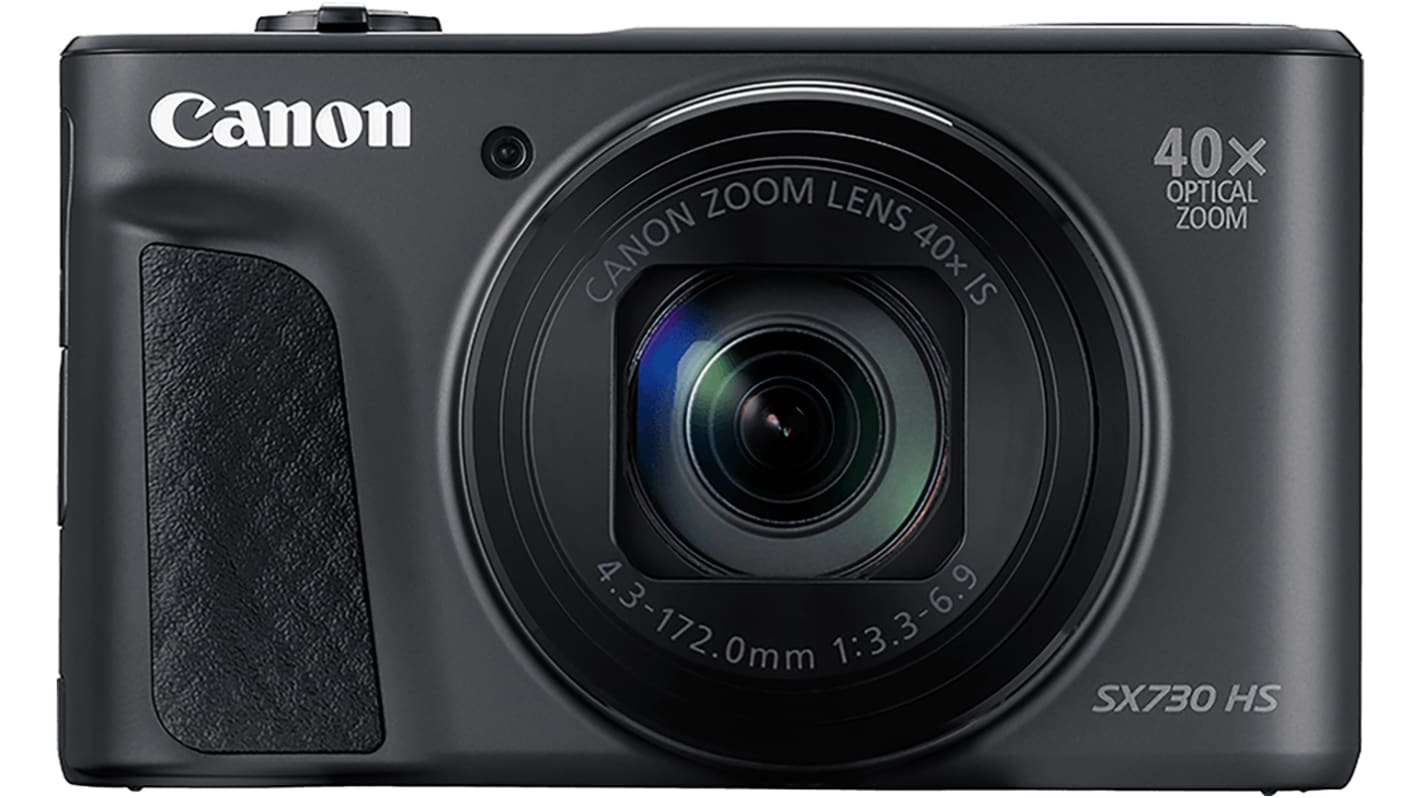 Canon SX730 HS Kompakt Digitalkamera 3Zoll LCD 20.3MP 40X Optischer Zoom 4X Digital Zoom Schwarz WLAN