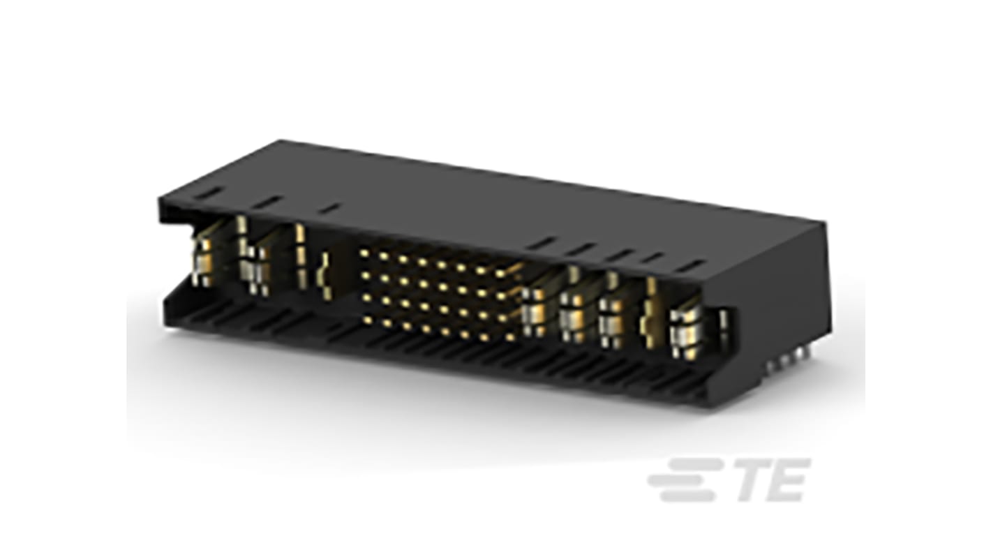 TE Connectivity Multi-Beam XLE Series Right Angle PCB Mount PCB Header, 40 Contact(s), 5.08mm Pitch, 4 Row(s), Shrouded