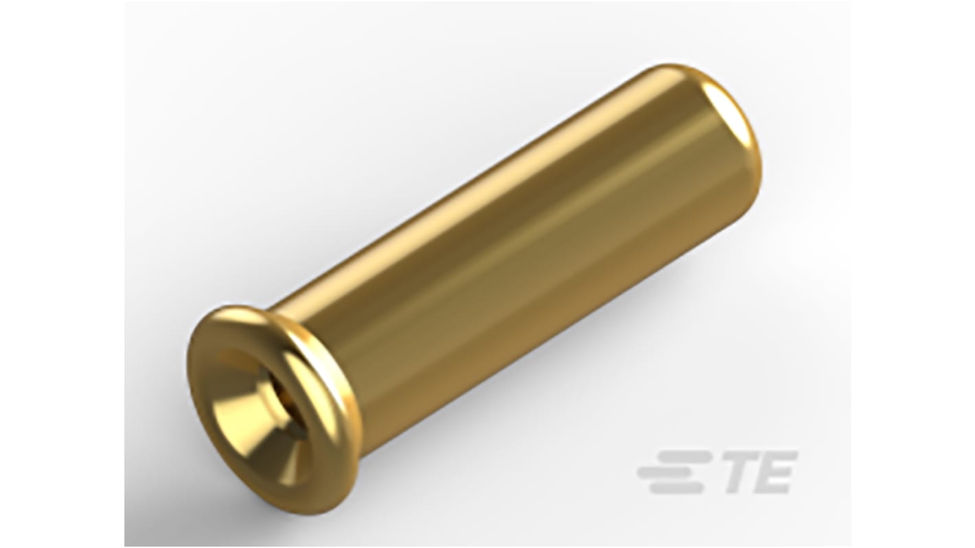 TE Connectivity Einzel-Sockel, Serie 50462, 1 Kontakt, Buchse, Gold, 28→ 22 AWG L. 4.52mm, 28AWG, 0.326mm²