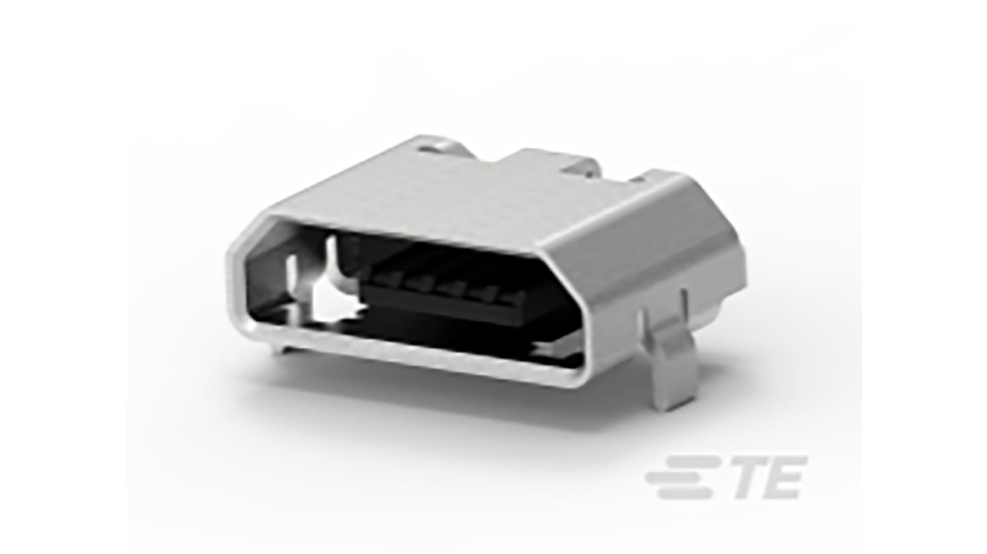 TE Connectivity USB-Steckverbinder 2.0 Micro Buchse / 1.8A, SMD