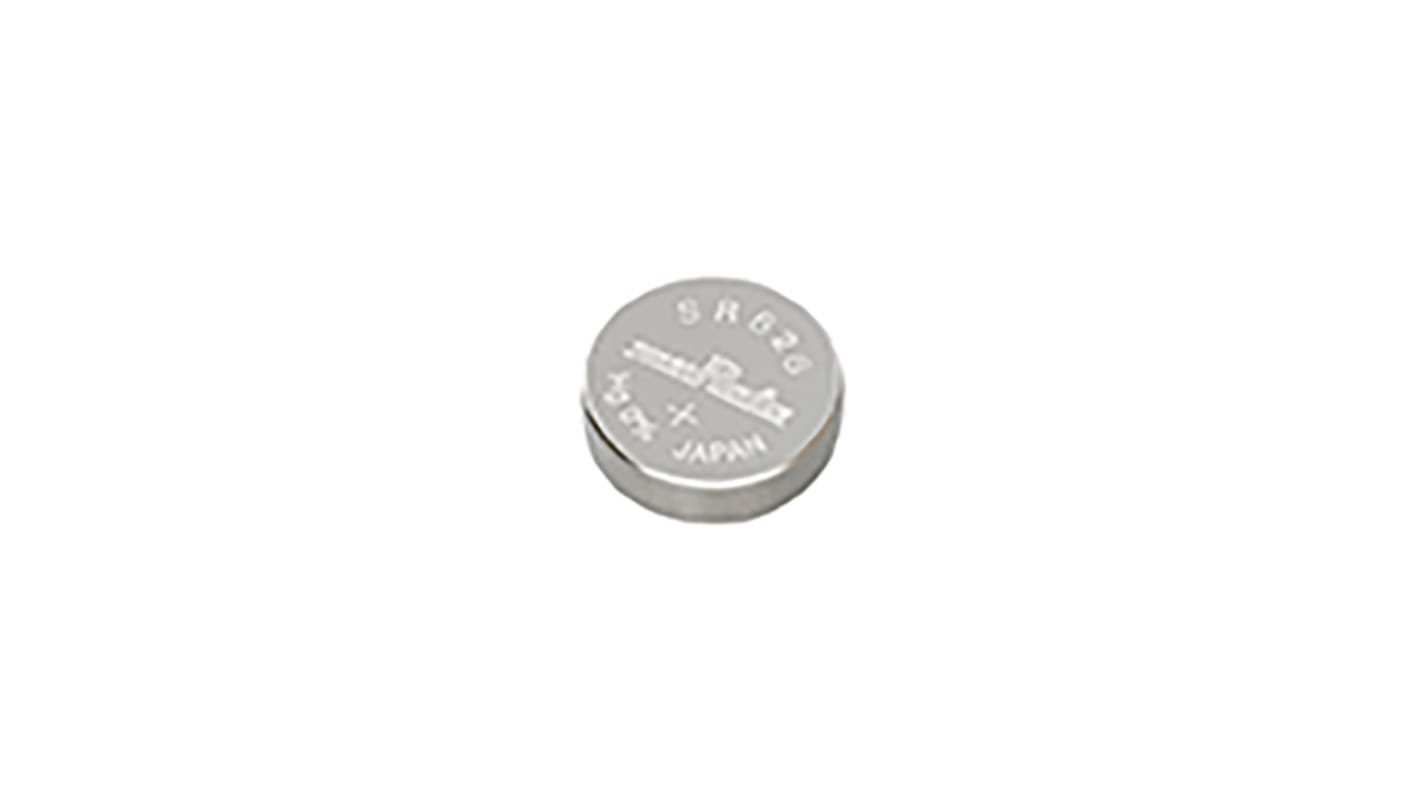 Murata SR626 Button Battery, 1.55V, 6.8mm Diameter