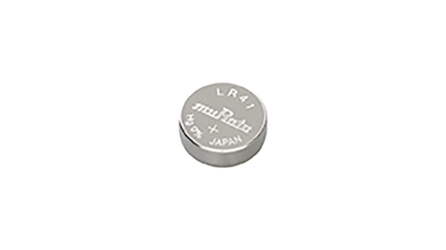 97384004 LR41/8MR1WW, Pile bouton SR41 Murata, 1.5V, 7.9mm