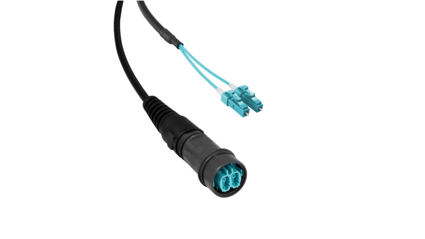 Bulgin LWL-Kabel 5m Multi Mode Aqua 50/125μm 6000