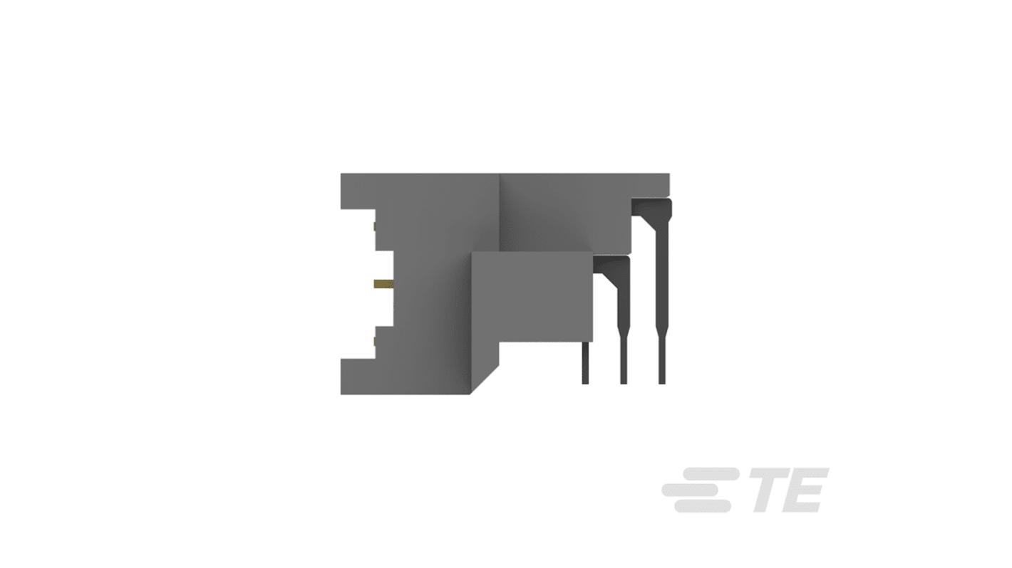 TE Connectivity DIN 41612-Steckverbinder Stecker gewinkelt, 48-polig / 3-reihig, Raster 2.54mm Lötanschluss