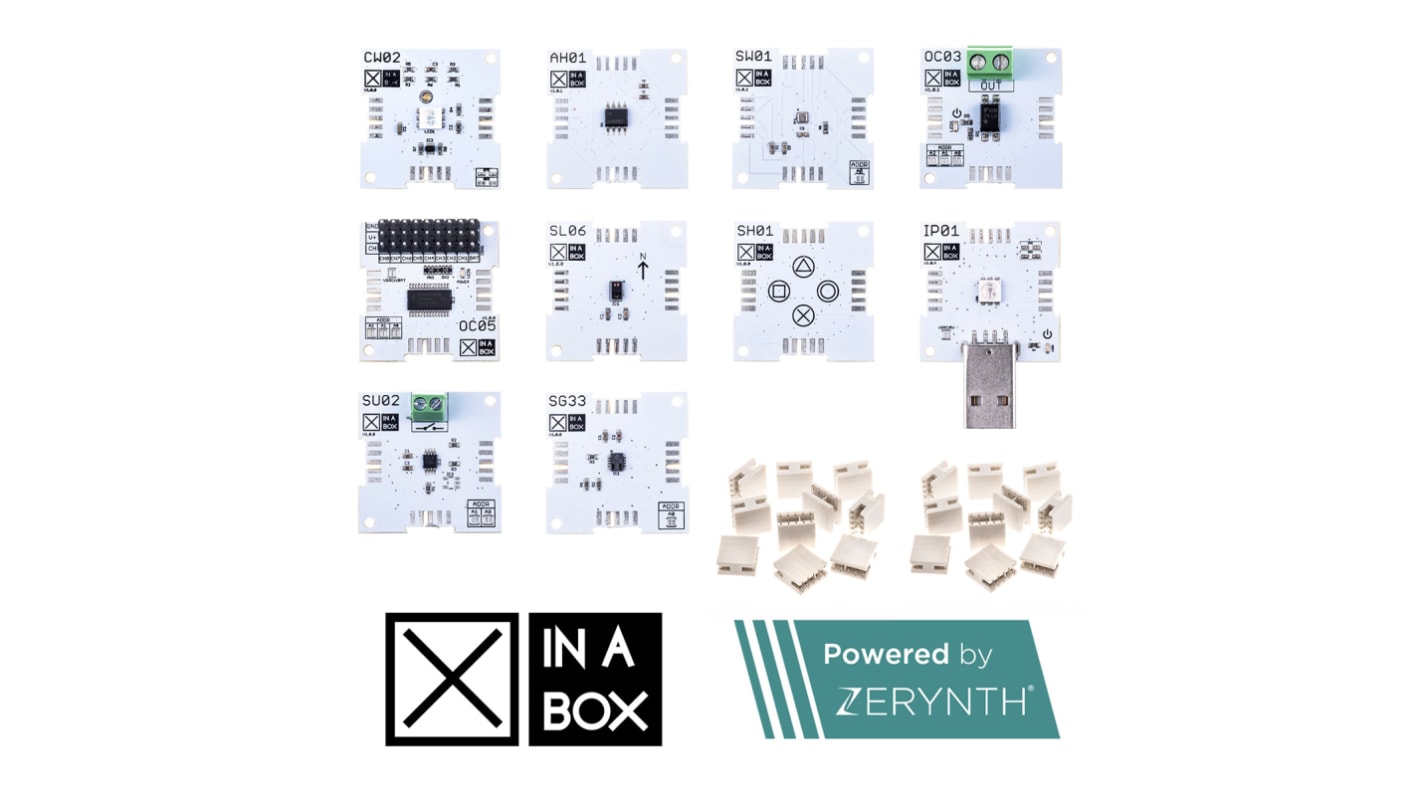 Komunikační a bezdrátový vývojový nástroj, pro Wi-Fi, IoT Plus Kit, Powered by Zerynth, XinaBox