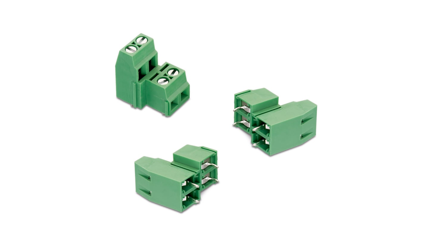 Wurth Elektronik 2315 Series PCB Terminal Block, 4-Contact, 5.08mm Pitch, Through Hole Mount, 1-Row, Solder Termination