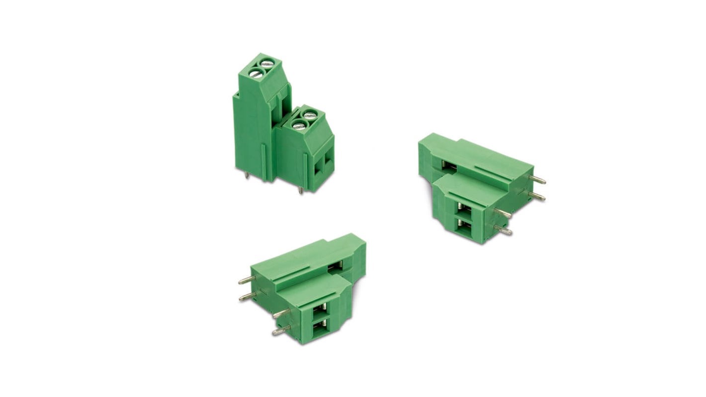 Wurth Elektronik 2337 Series PCB Terminal Block, 4-Contact, 5mm Pitch, Through Hole Mount, 1-Row, Solder Termination